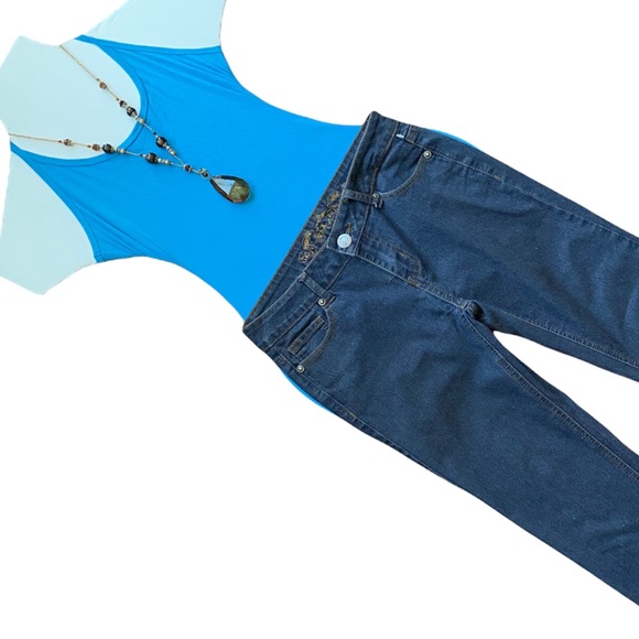 Premium Wax Jeans , Skinny Jeans , Slim Fit Denim Jeans , Dark Wash Denim Jeans - Picture 7 of 12